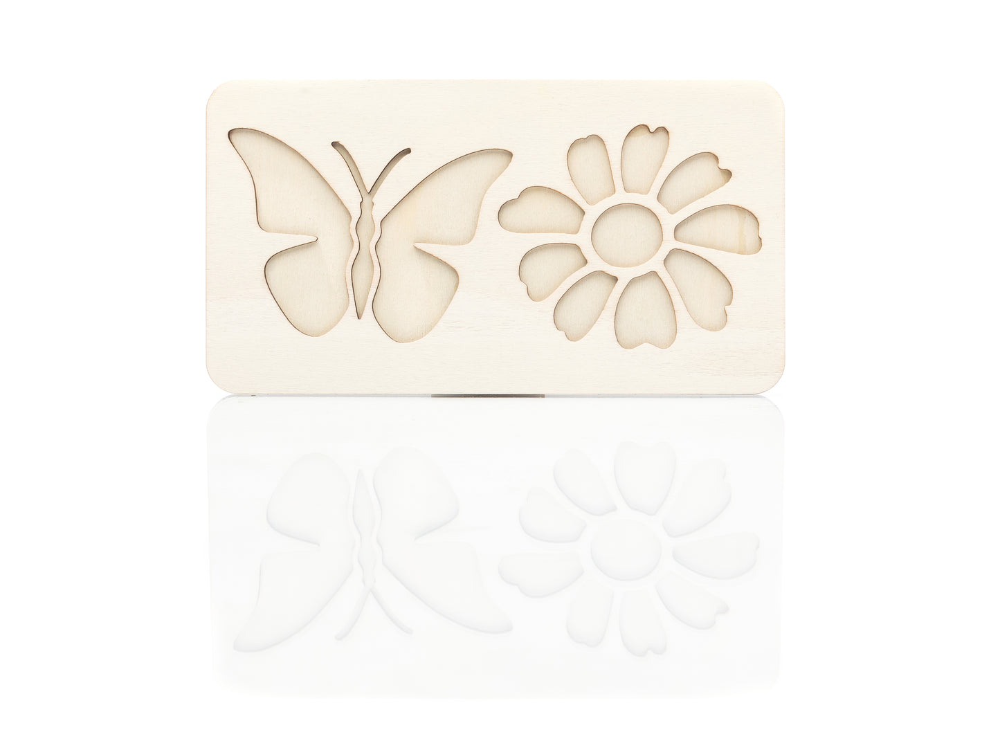 Sinnes-Tablett mit Motiv Schmetterling & Blume inklusive Sinnes-Reis