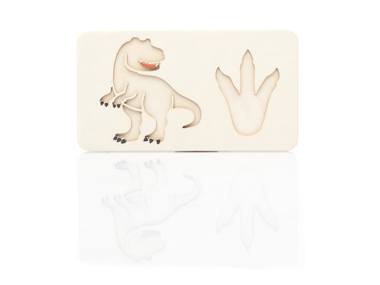 Sinnes-Tablett mit Motiv Dino T-Rex inklusive Sinnes-Reis